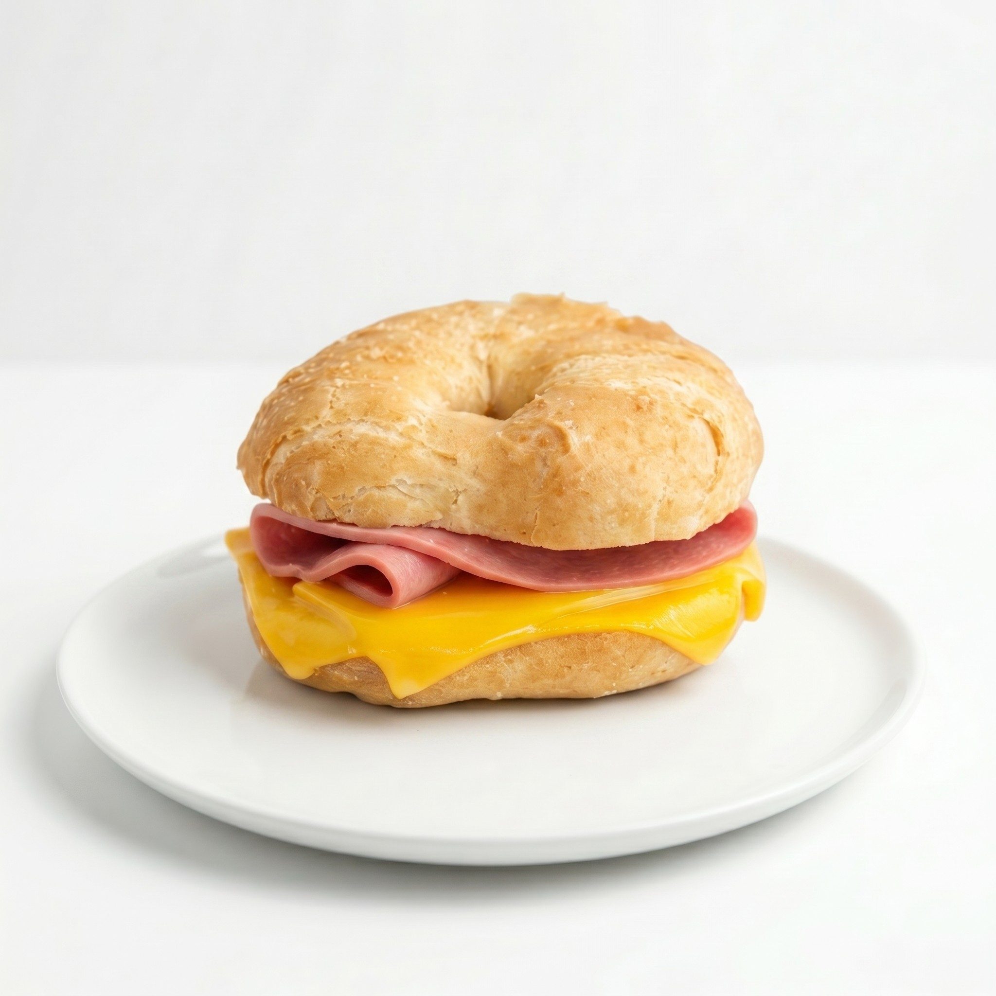 Grilled Cheese Bagel With Protein Sandwich.